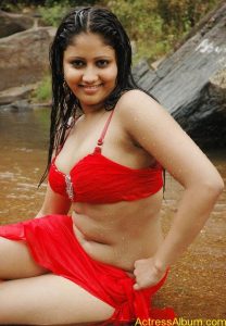 Hot Amruthavali Exposing In Red Bikini Actress Album