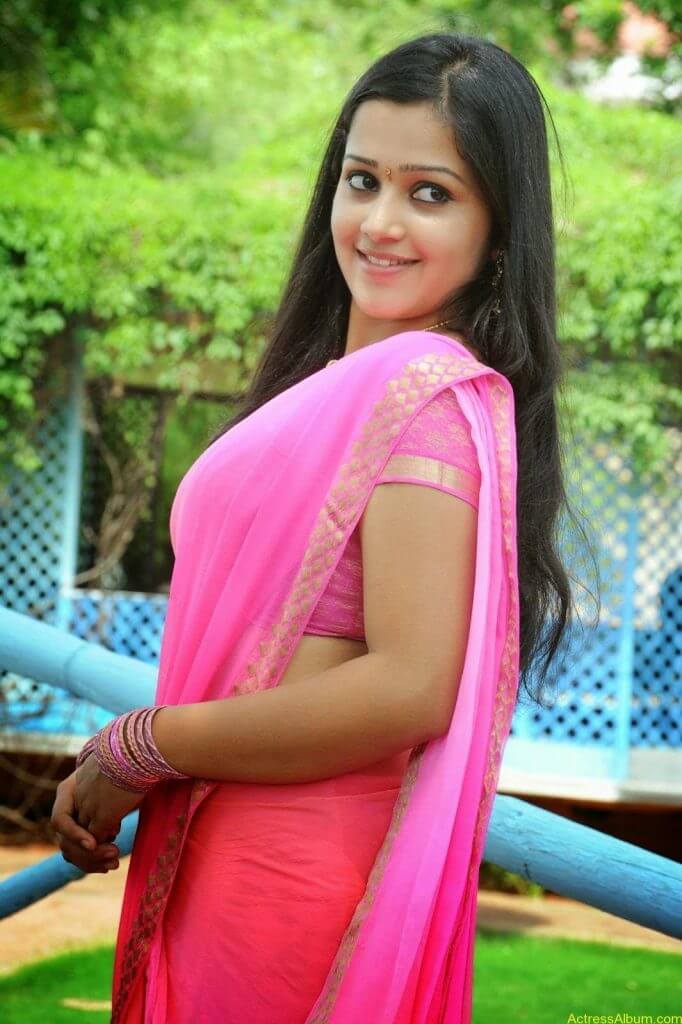 Samskruthy Shenoy In Pink Saree Hot Sexy Actress Photos - Actress Album