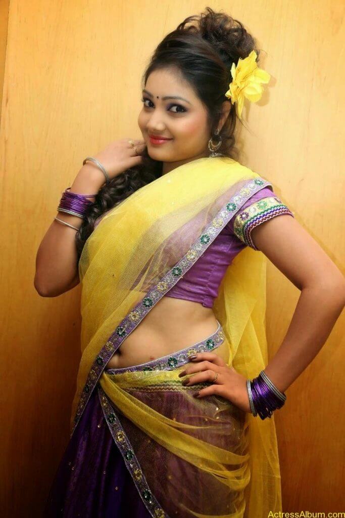 Tamil serial Saree belly pics