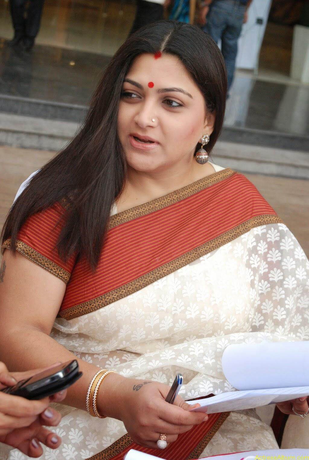 Khushboo Hot in Saree.