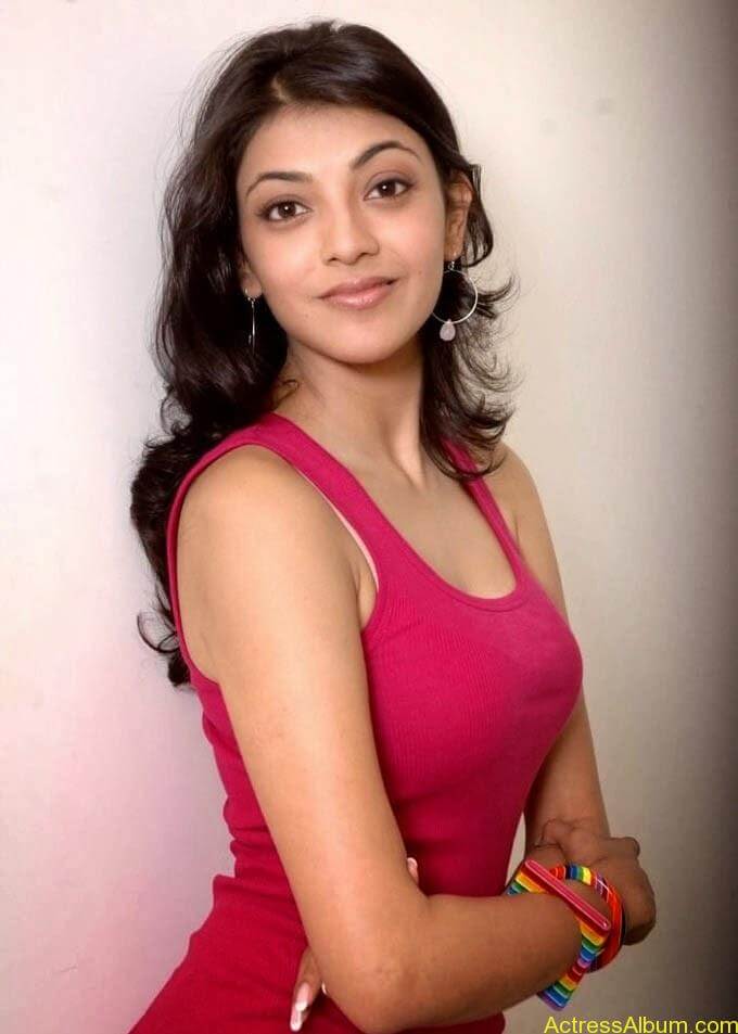 Actress Kajal Agarwal Photos in Red Dress 5