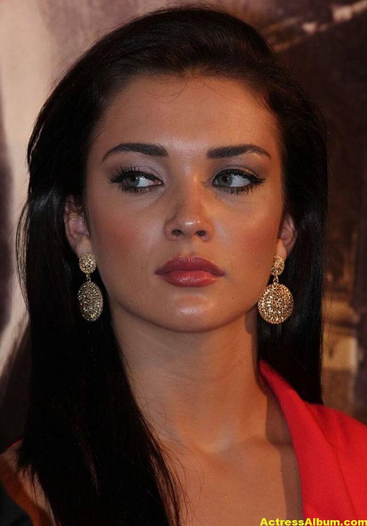 Amy Jackson Latest Photos In Red Dress - Actress Album