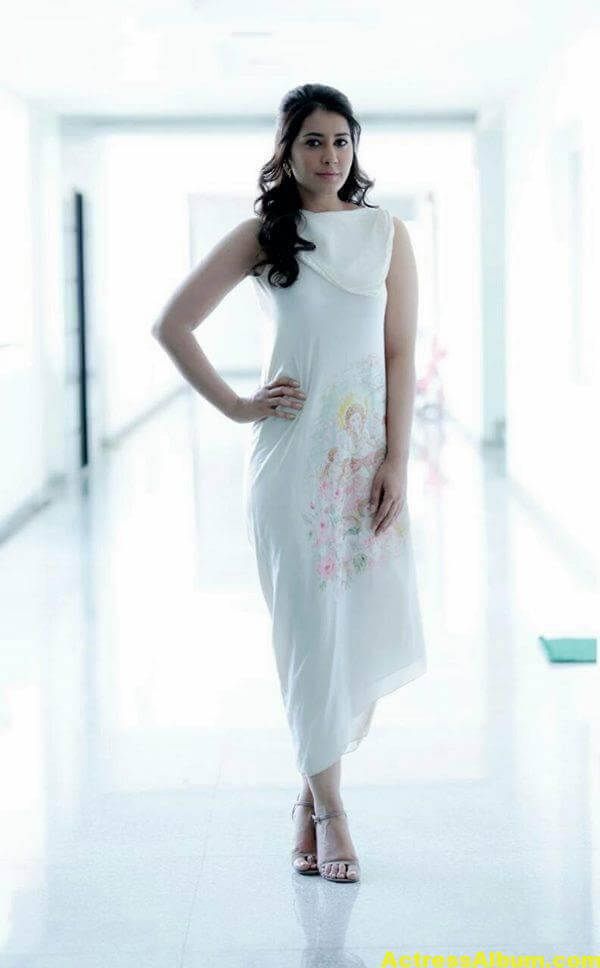 Rashi Khanna Latest Photoshoot In White Dress (2)