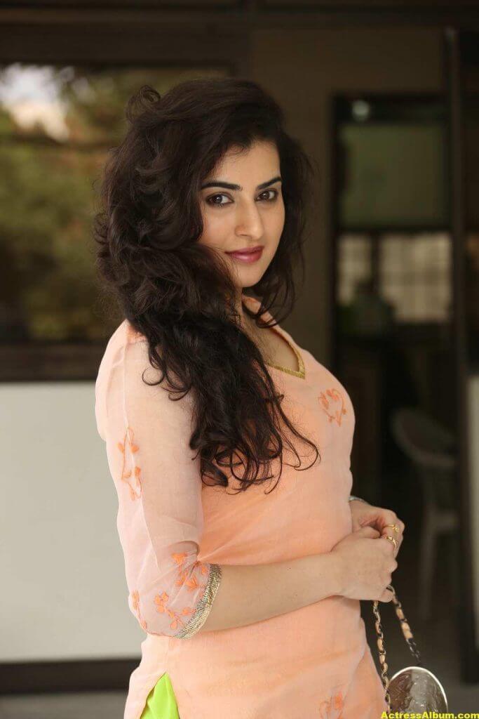 Archana Veda Hot Photos In Pink Dress 6