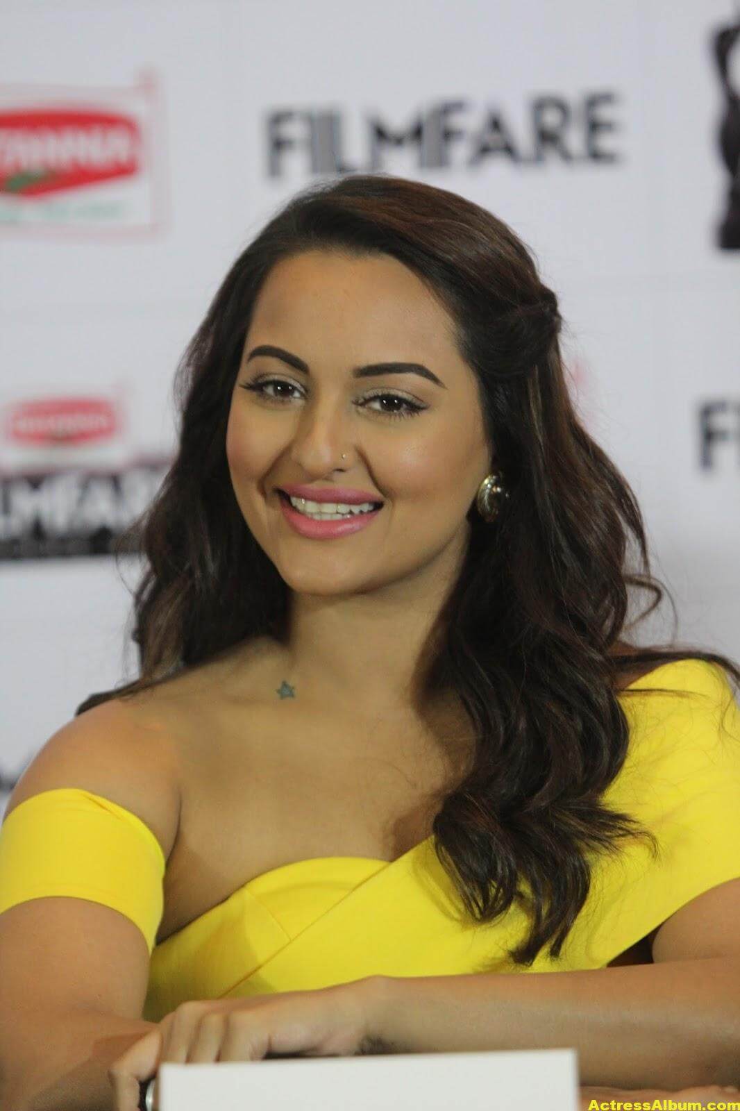 Sonakshi Sinha Photos In Colorful Yellow Dress Actress Album