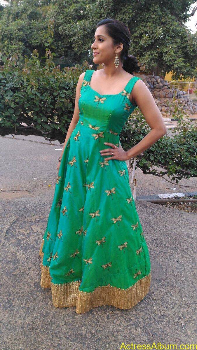 Rashmi Gautam Tv Anchor New Hot Green Dress - Actress Album