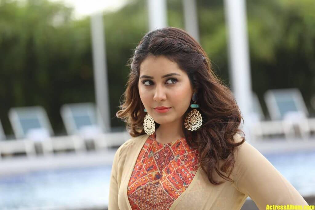 Rashi Khanna Stills In Yellow Dress At Film Promotion - Actress Album