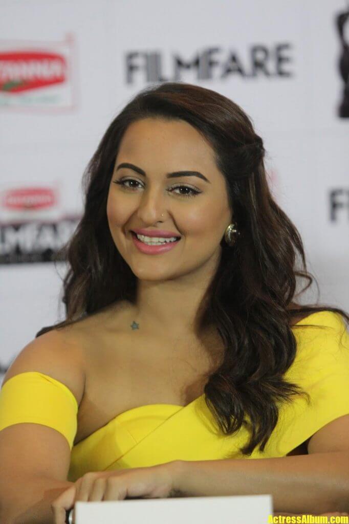 Sonakshi Sinha Stunning Photos In Yellow Dress Actress Album