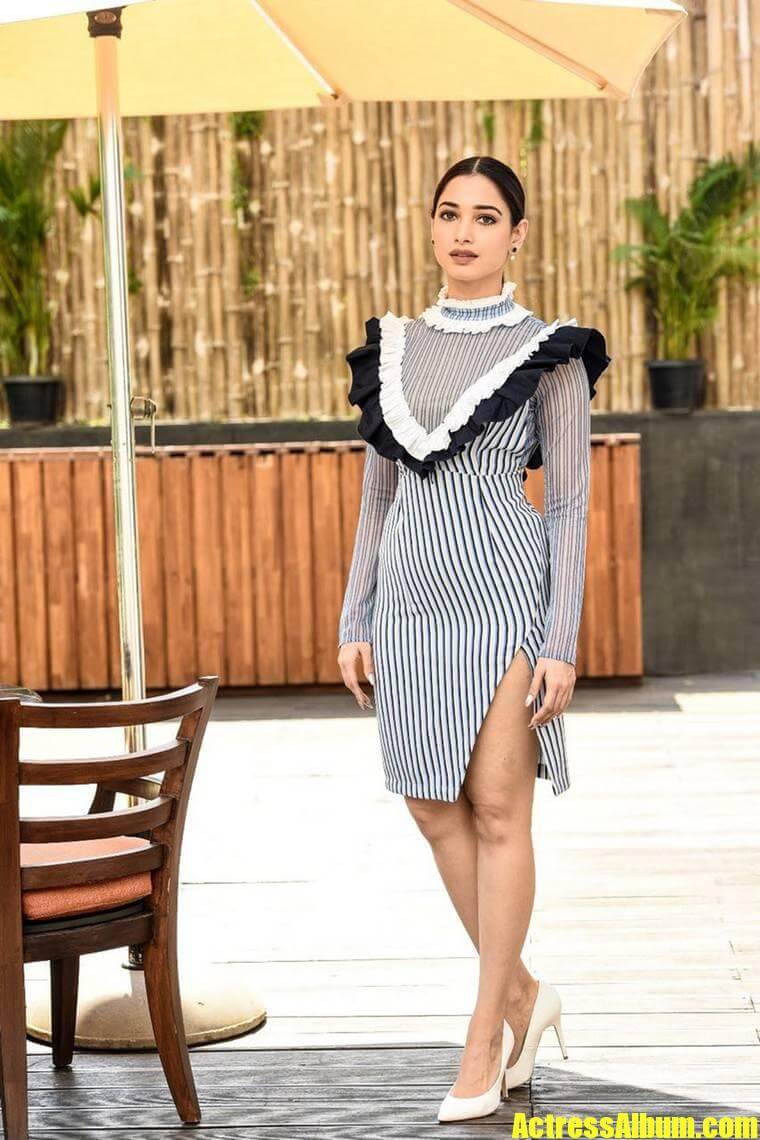 Tamanna Thigh Show Stills At India Today Conclave