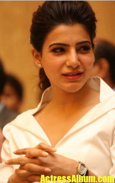 Samantha Images In White Dress 