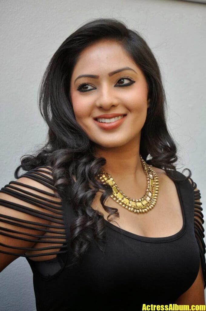 Nikesha Patel Stills in Black Dress - Actress Album