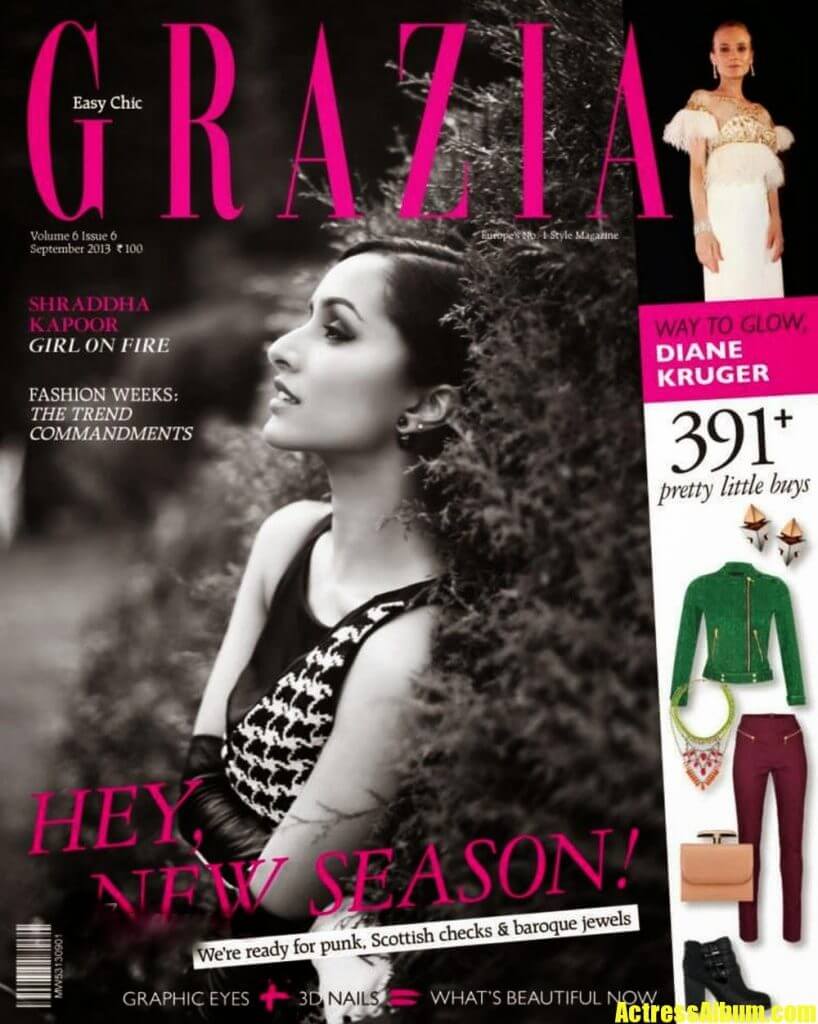 Bollywood Hot Shraddha Kapoor on The Cover of Grazia - Actress Album