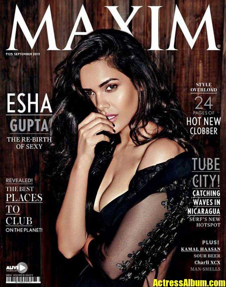 Esha Gupta Spicy Photo Shoot For Maxim Magazine Actress Album