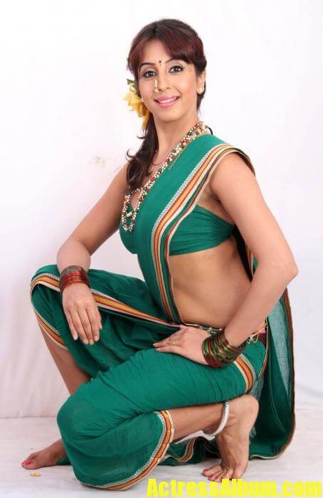 Sunitha Nude - Sanjana Hot Spicy Photoshoot in Saree - Actress Album