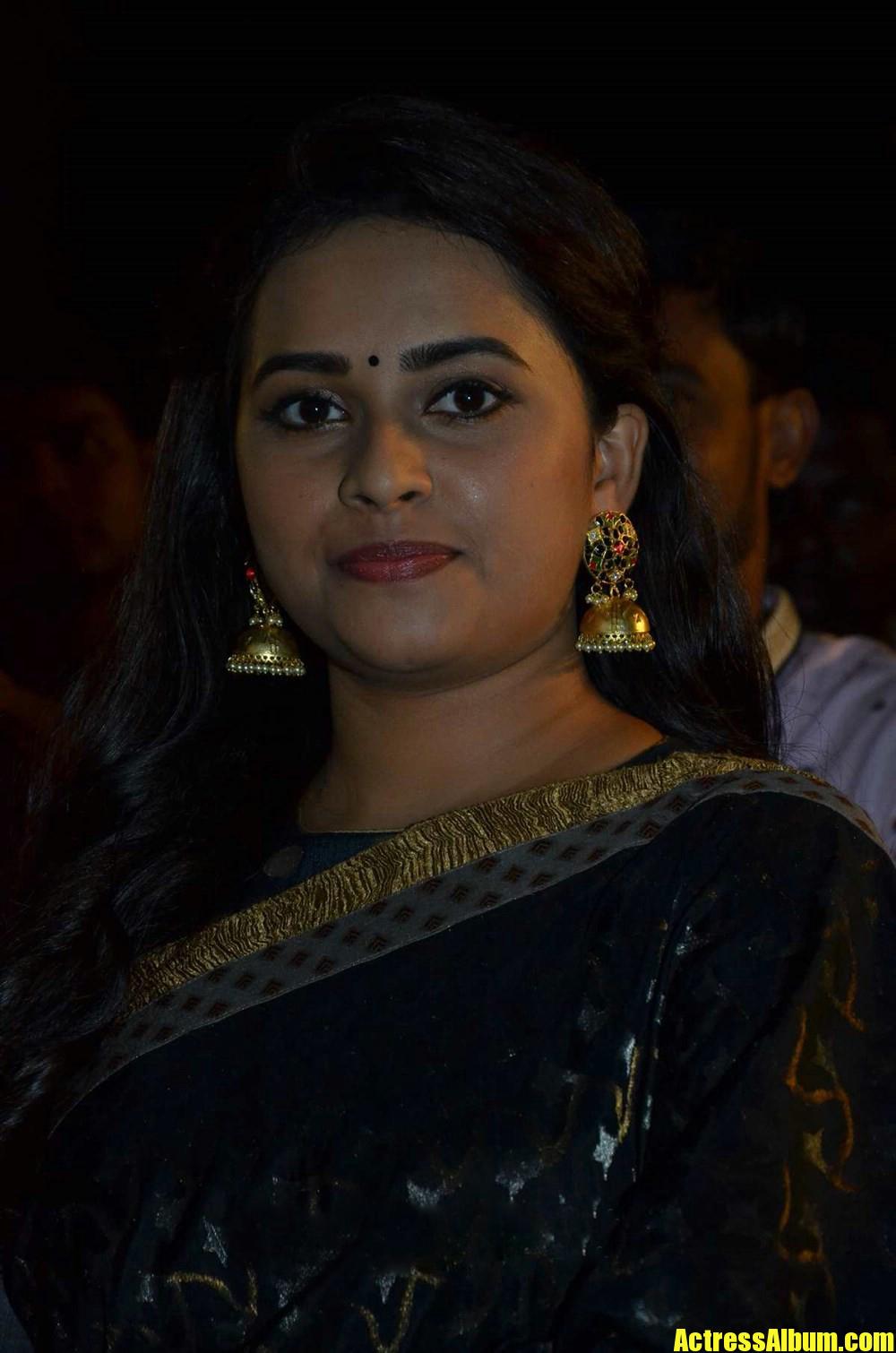 Tamil Actress Sri Divya Beautiful Photos In Black Saree