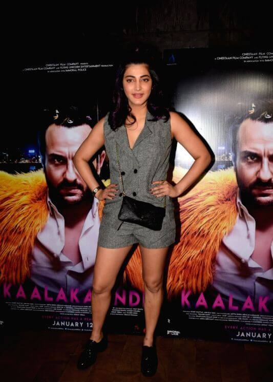 Shruti Haasan At Special screening of Hindi Film Kaalakaandi - Actress ...