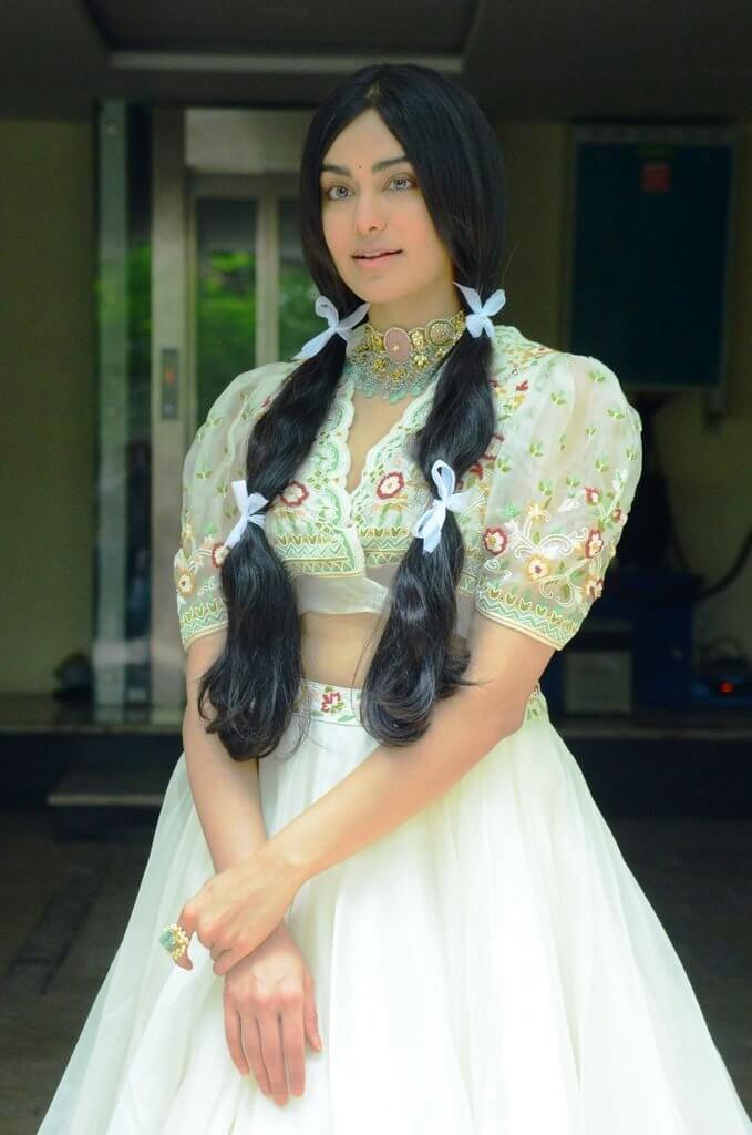 Beautiful Actress Adah Sharma Photos in White Dress 