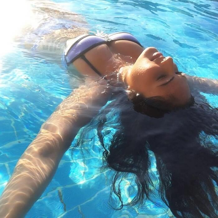 Nikesha Patel Swimming
