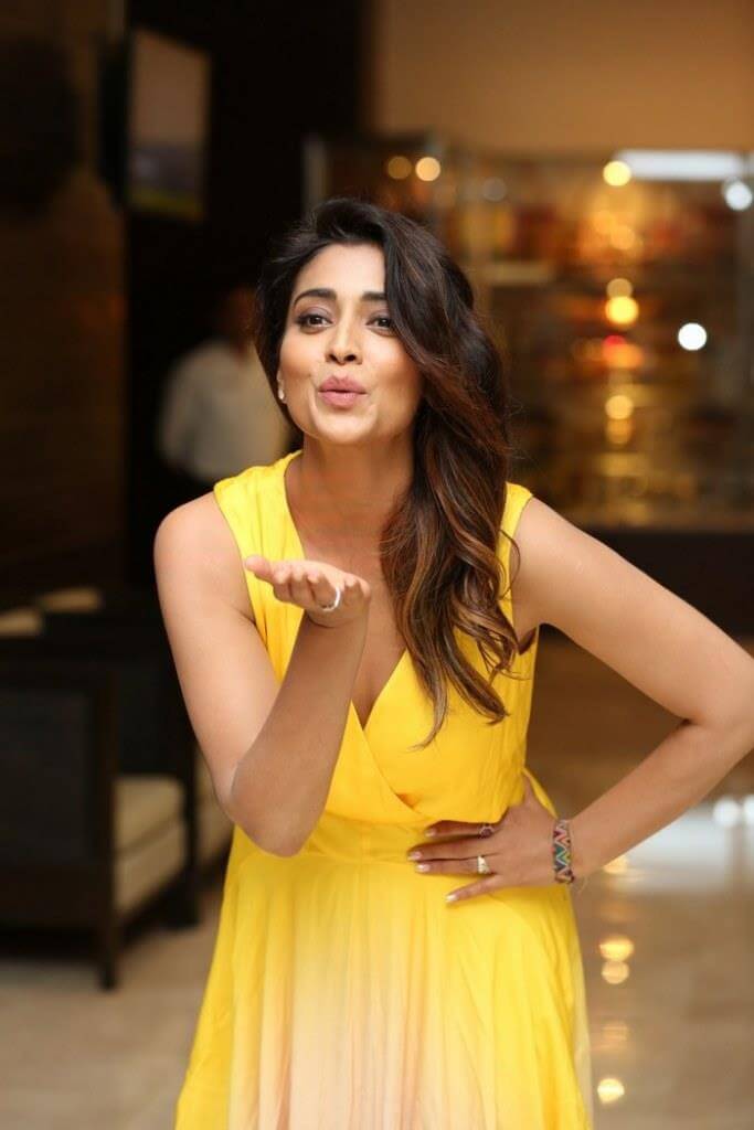 Shriya Saran Latest Images in Yellow Dress