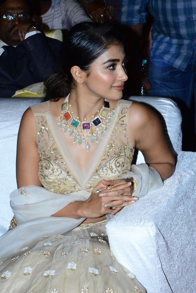 Recent Clicks Of Pooja Hegde At Movie Pre-Release Event