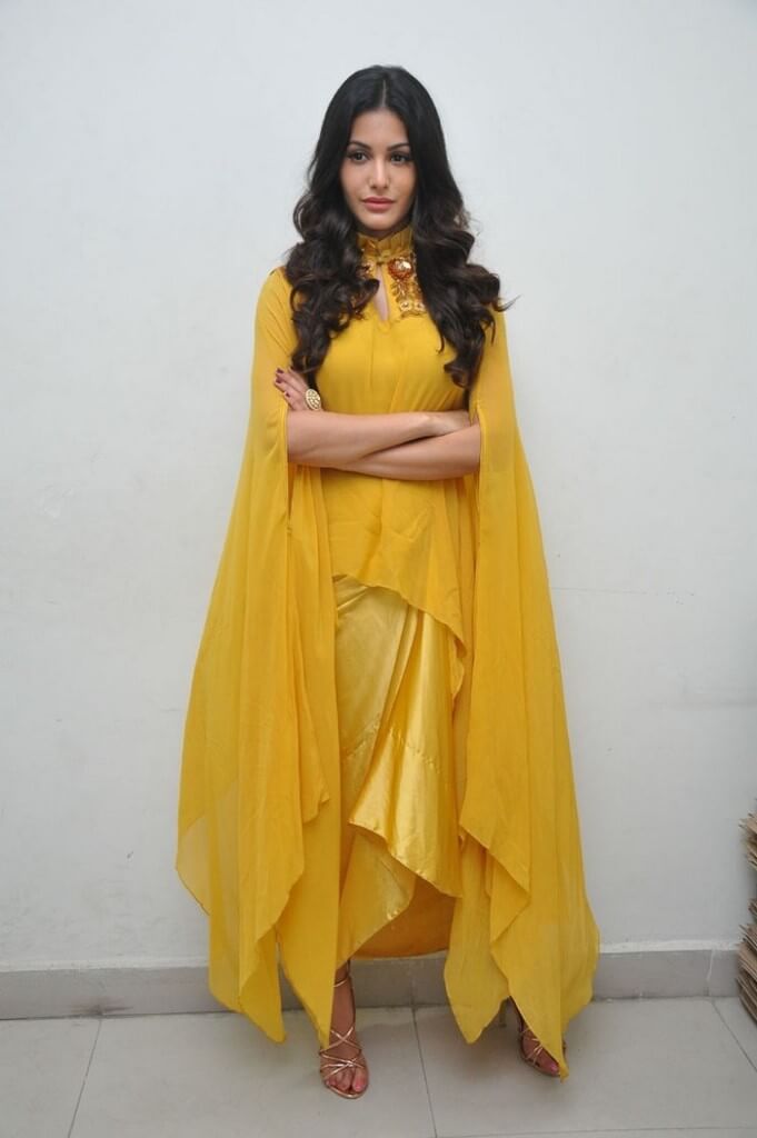 Actress Amyra Dastur Images In Yellow Dress - Actress Album
