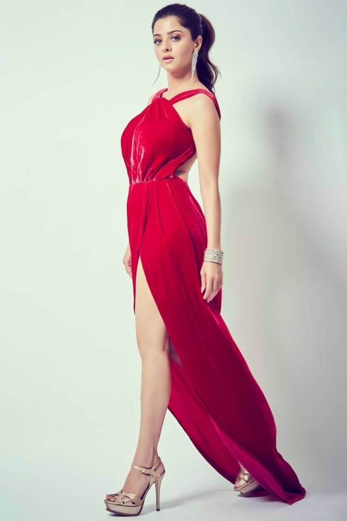 Vedhika In Red Dress