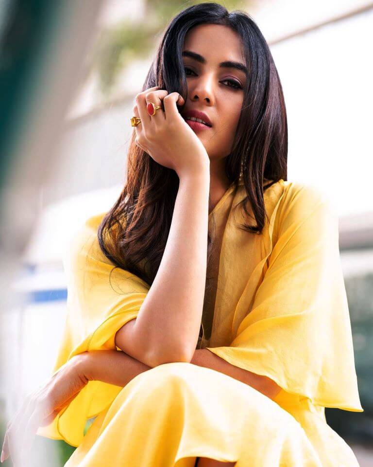 Sonal Chauhan Latest Photoshoot Pics In Yellow Dress