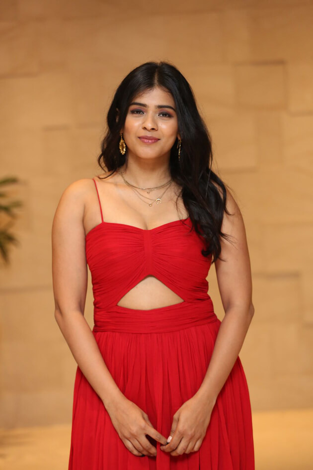 Hebah Patel In Red Dress