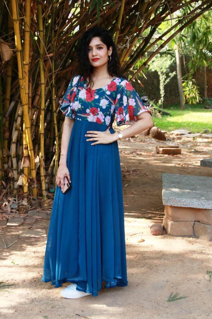 Ritika Singh In Blue Dress