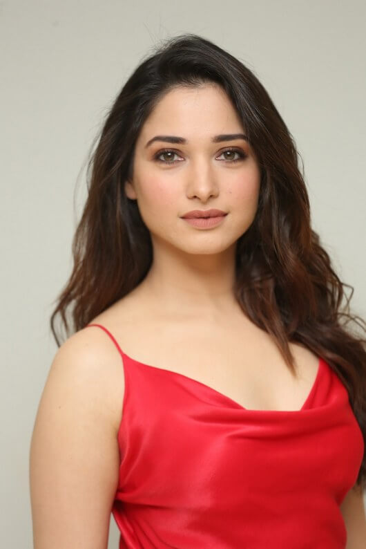 Tamanna In Red Dress At Next Enti Movie Trailer Launch