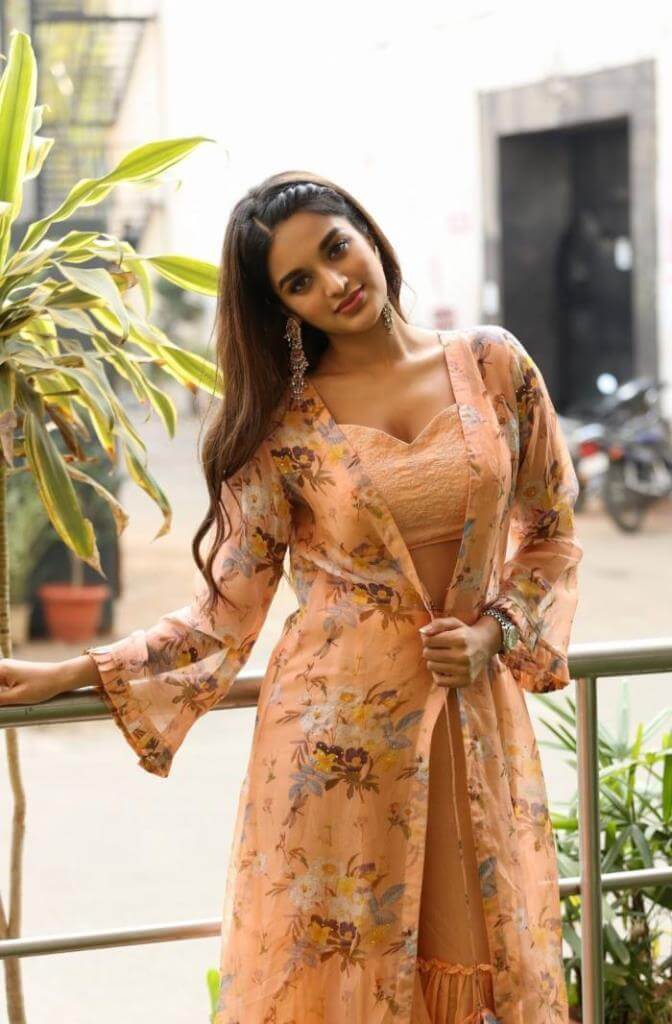 Nidhhi Agerwal In Floral Dress