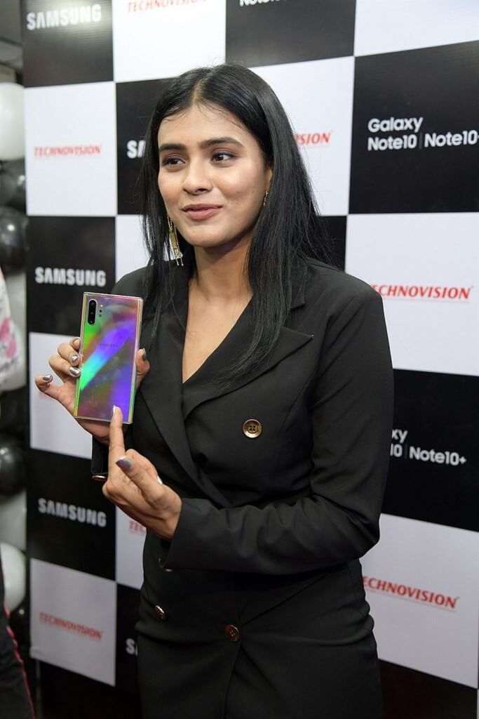Hebah Patel Photos At Samsung Galaxy Note 10 Launch At Technovision