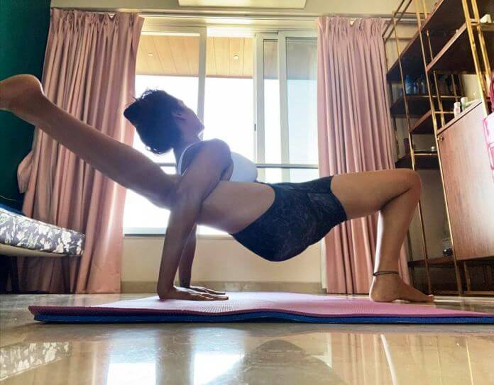 Esha Gupta Yoga Poses