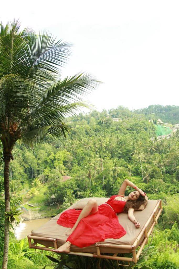 Pragya Jaiswal Bali Vacation Pics In Red Dress