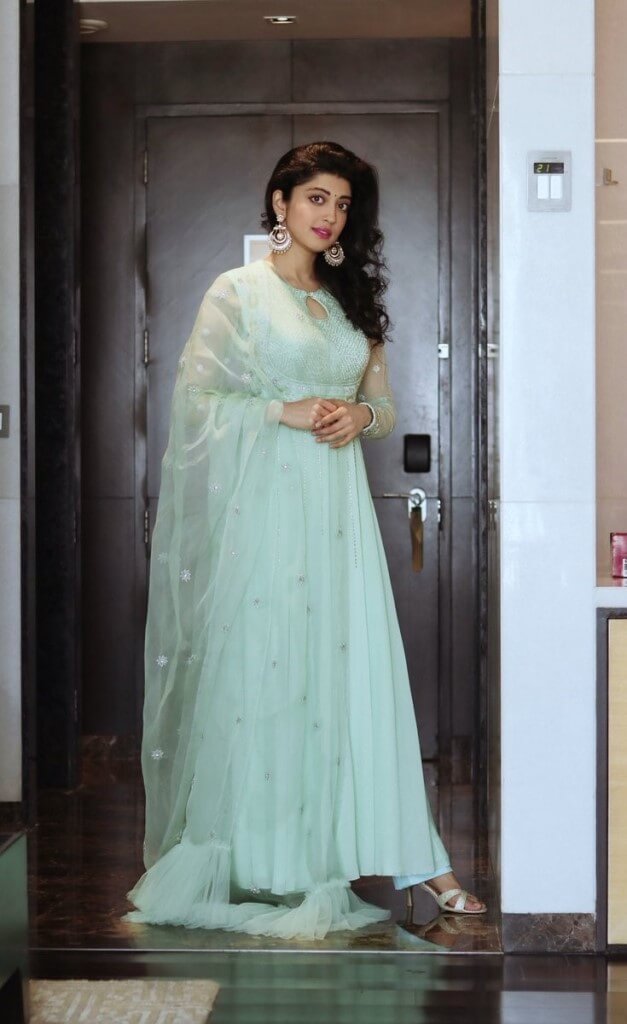 Telugu Actress Pranitha Subhash In Green Dress