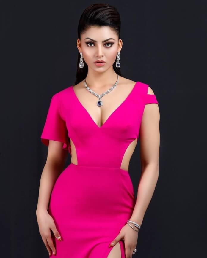 Urvashi Rautela In Pink Dress