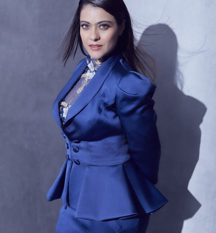 Kajol In Blue Suit 