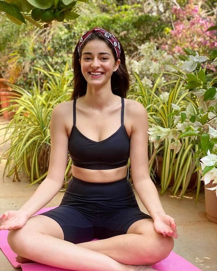Ananya Panday Yoga Stills